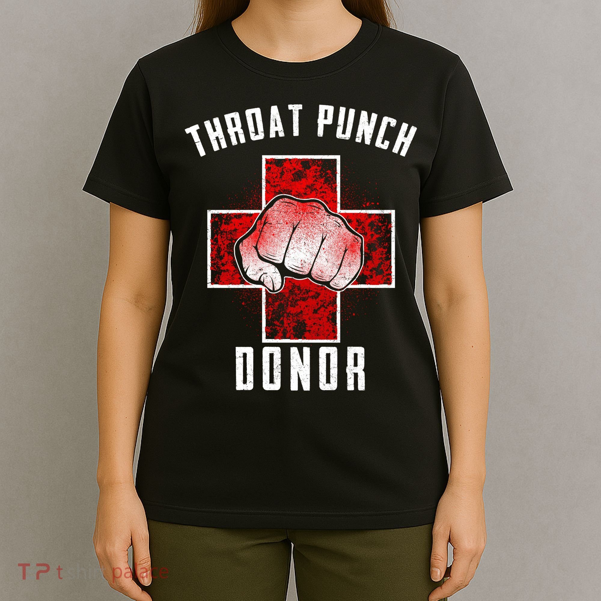 Throat Punch Donor Boxing Fan T-Shirt
