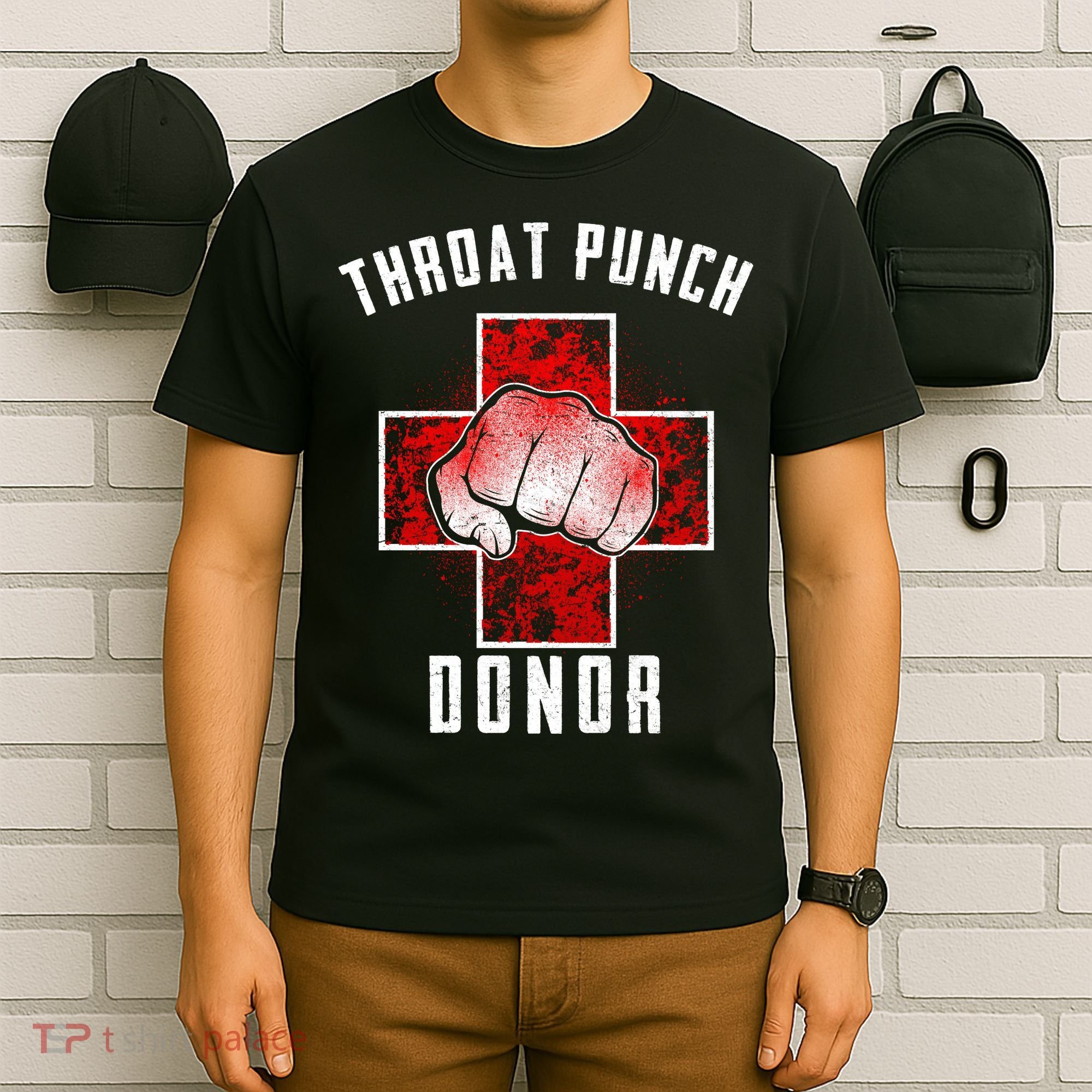 Throat Punch Donor Boxing Fan T-Shirt