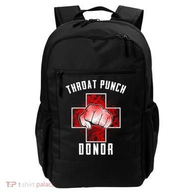 Throat Punch Donor Boxing Fan Backpack