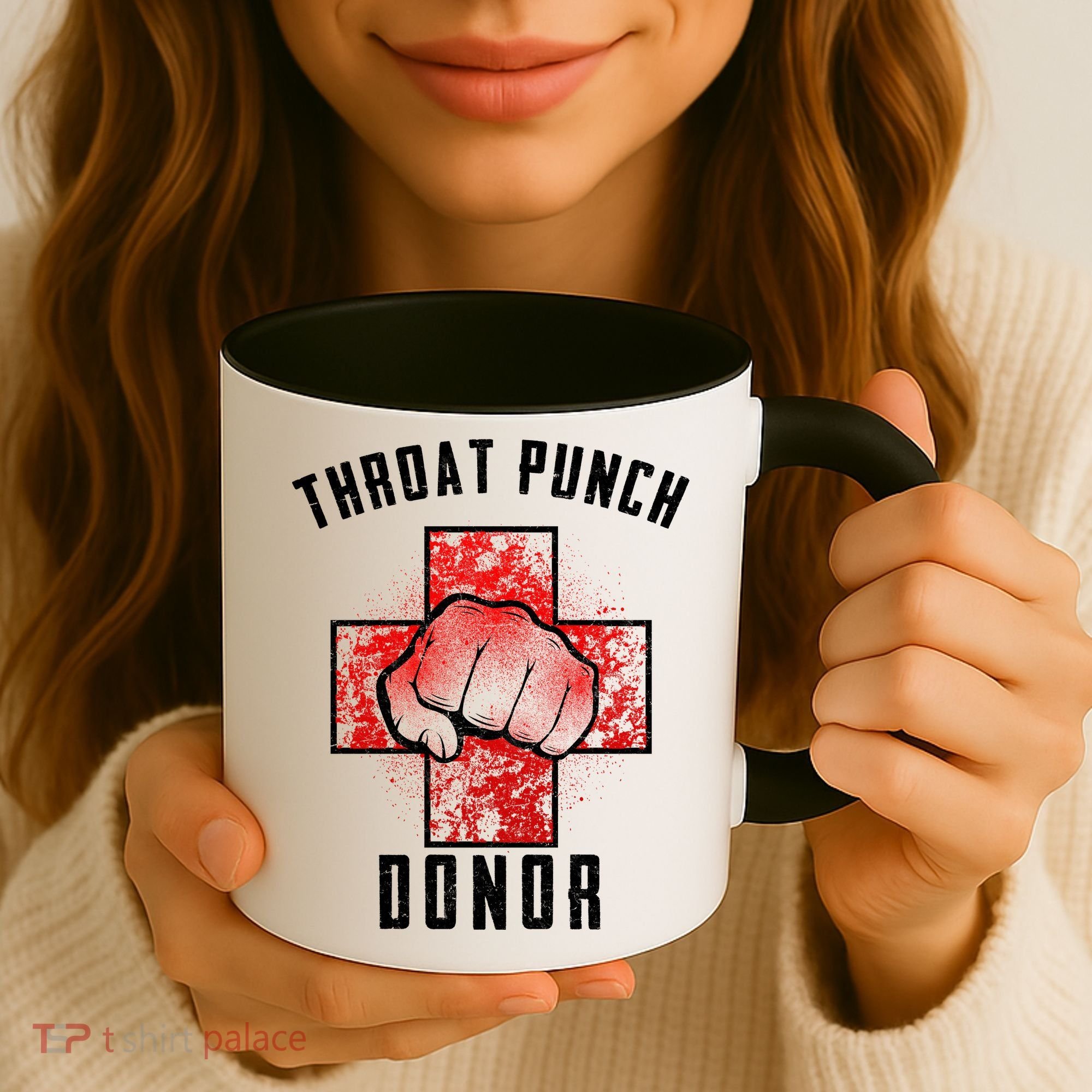 Throat Punch Donor Boxing Fan Coffee Mug