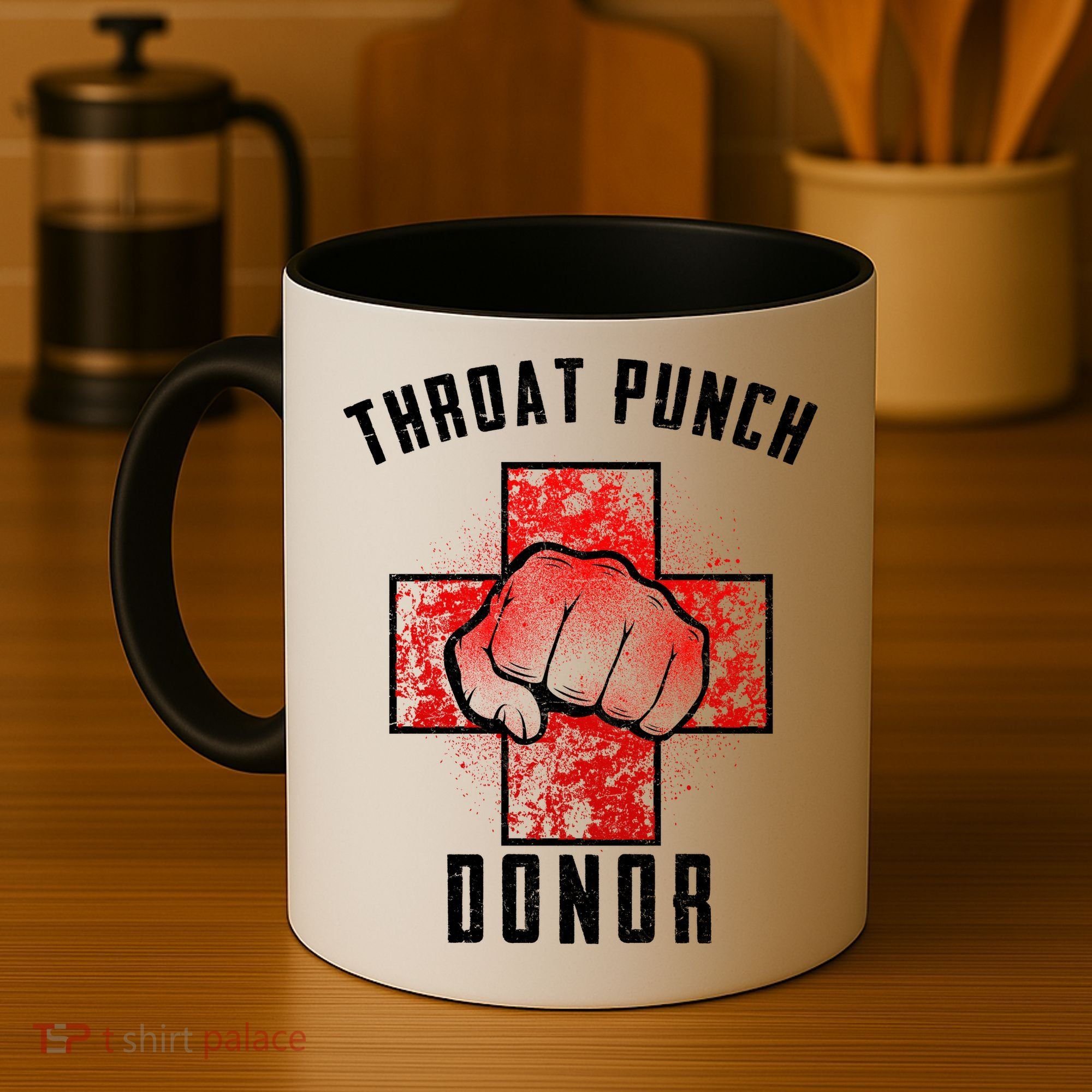 Throat Punch Donor Boxing Fan Coffee Mug
