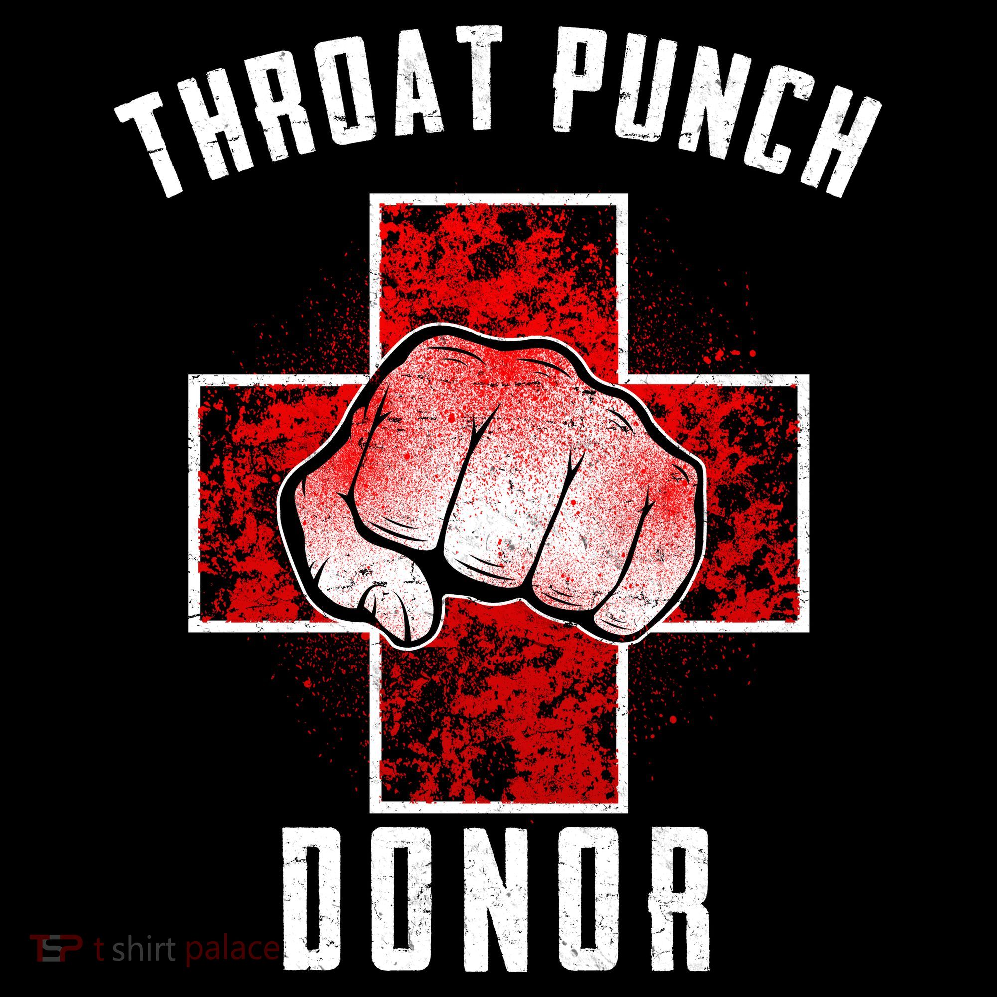 Throat Punch Donor Boxing Fan Polo