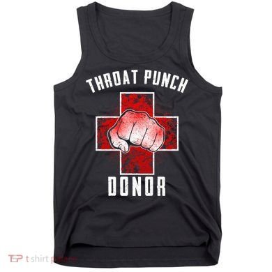 Throat Punch Donor Boxing Fan Tank Top