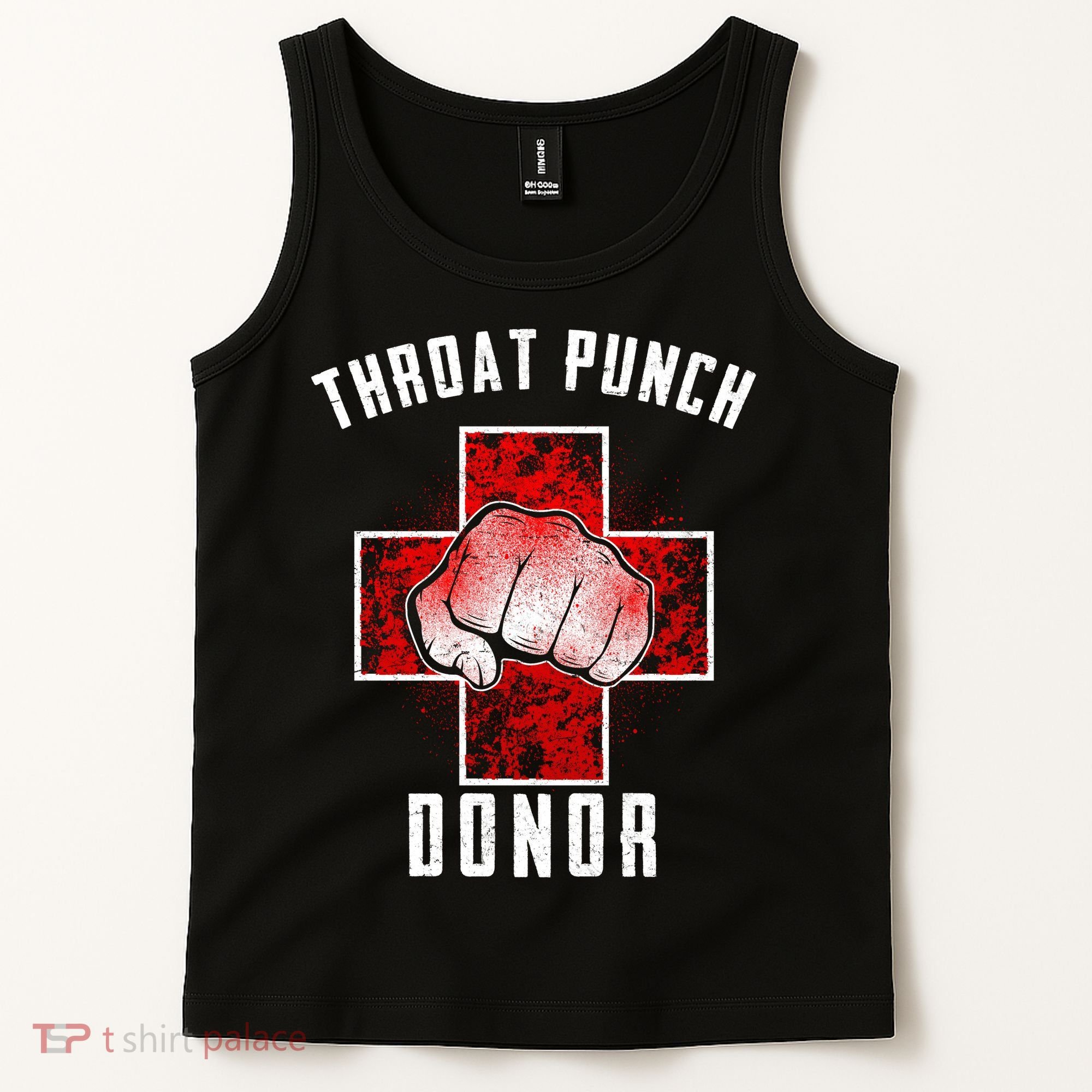 Throat Punch Donor Boxing Fan Tank Top