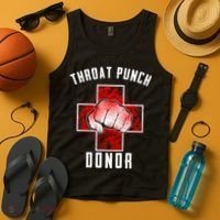 Throat Punch Donor Boxing Fan Tank Top thumb 4
