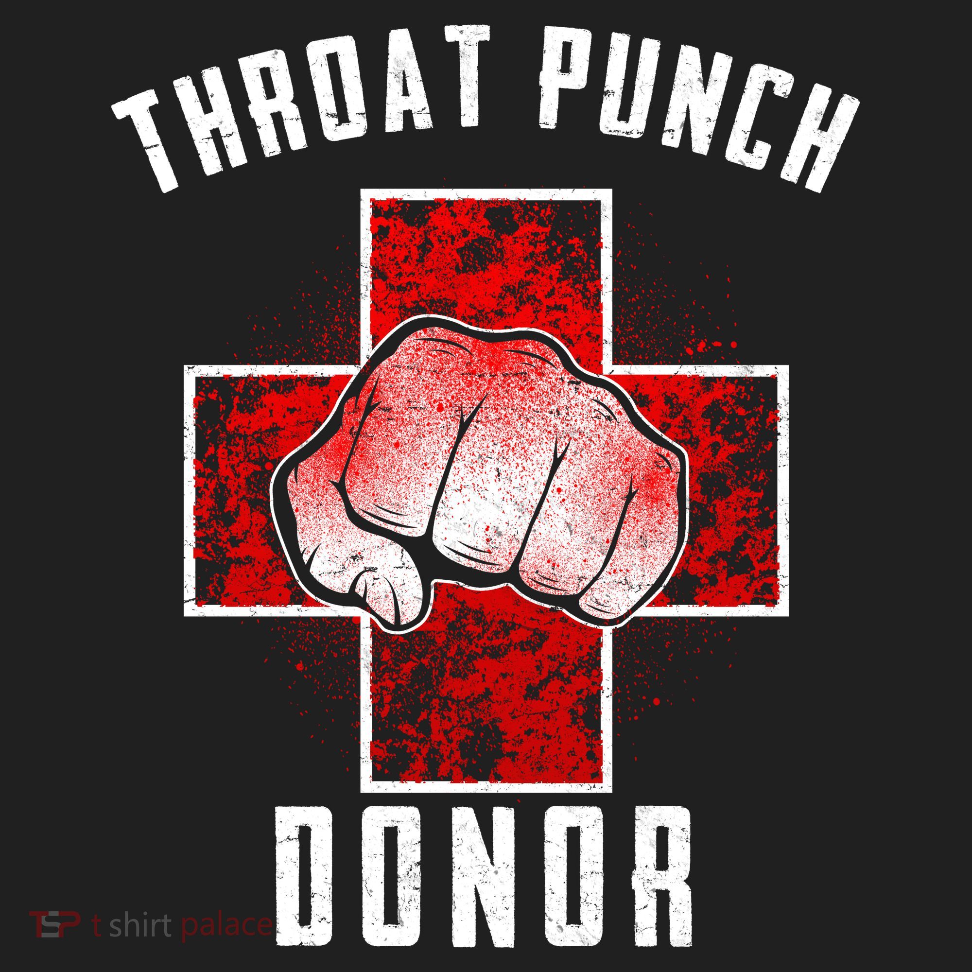 Throat Punch Donor Boxing Fan Golf Towel