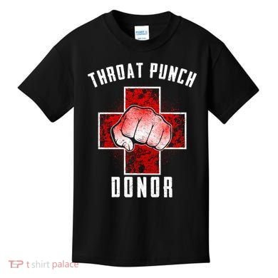 Throat Punch Donor Boxing Fan Kids T-Shirt