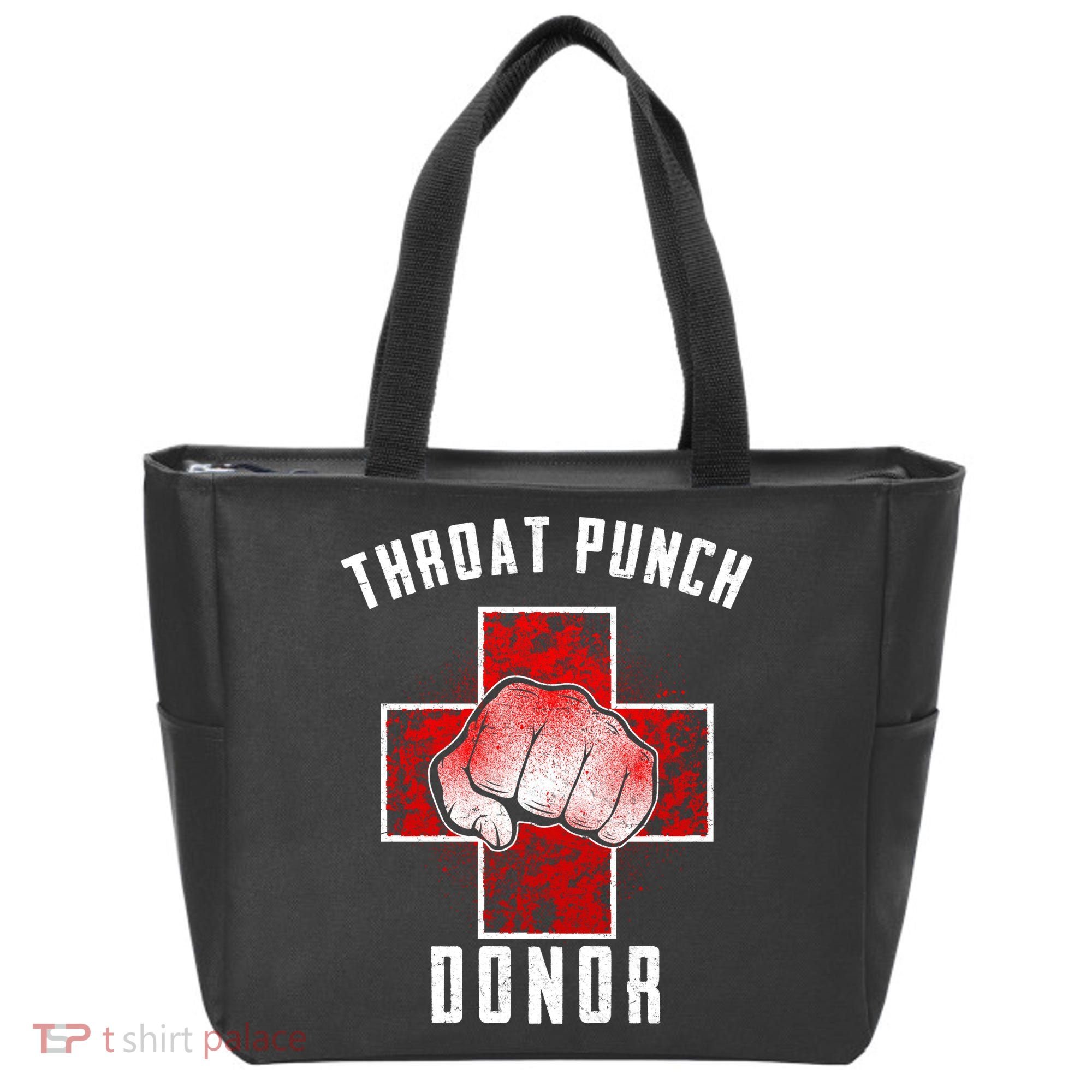 Throat Punch Donor Boxing Fan Tote Bag