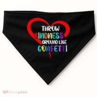 Throw Kindness Around Like Confetti USA-Made Doggie Bandana thumb 0