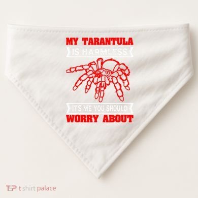 Tarantula Hairy Spiders Arachnid Entomophile Entomologist USA-Made Doggie Bandana