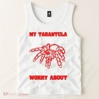 Tarantula Hairy Spiders Arachnid Entomophile Entomologist Tank Top thumb 2