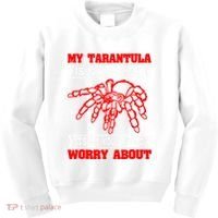 Tarantula Hairy Spiders Arachnid Entomophile Entomologist Kids Sweatshirt thumb 0