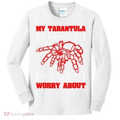Tarantula Hairy Spiders Arachnid Entomophile Entomologist Kids Long Sleeve Shirt