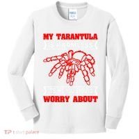 Tarantula Hairy Spiders Arachnid Entomophile Entomologist Kids Long Sleeve Shirt thumb 0