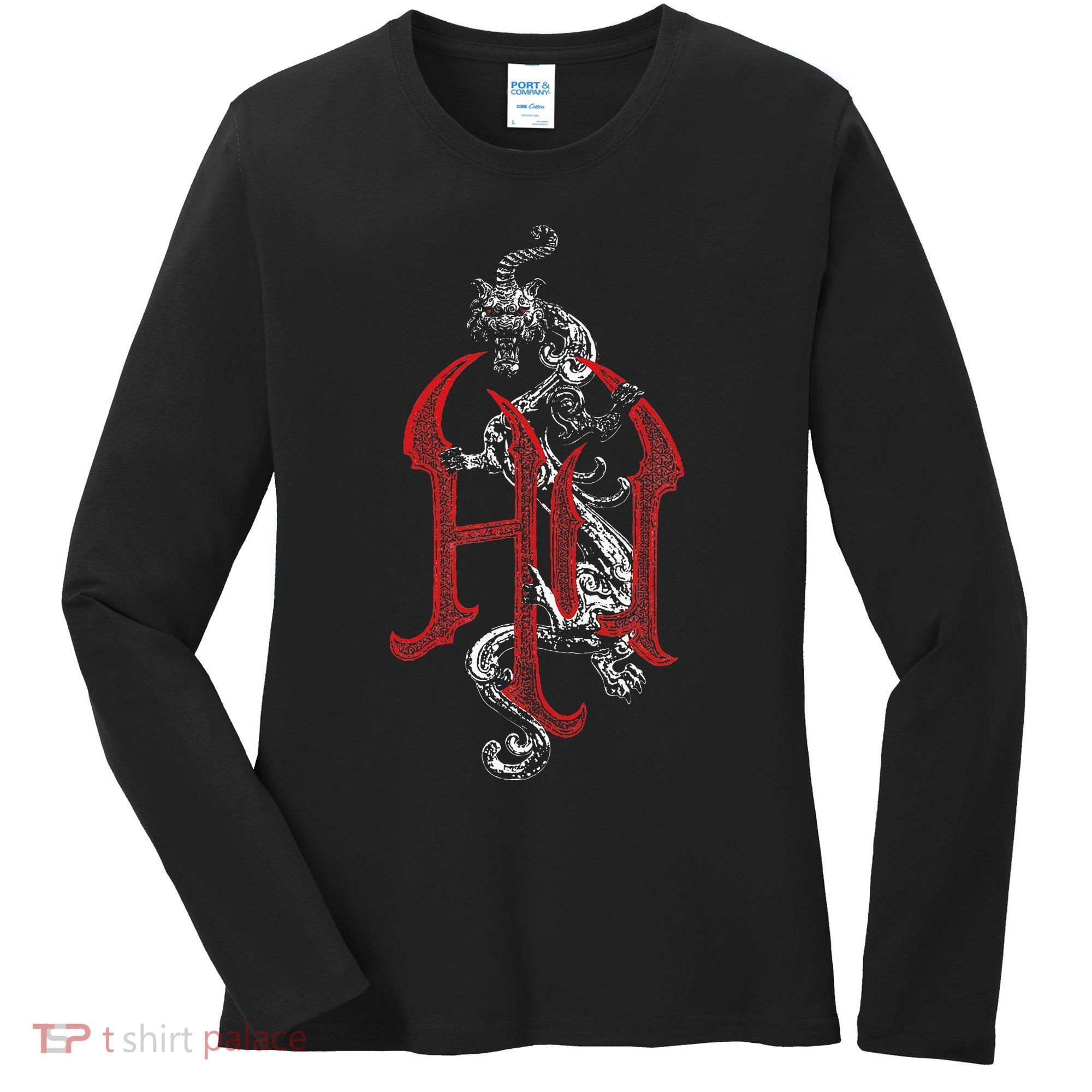The Hu – Snow Logo Red Women's Long Sleeve Shirt