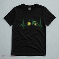 Tractor Heartbeat Shirts Best For Farmers T-Shirt thumb 5