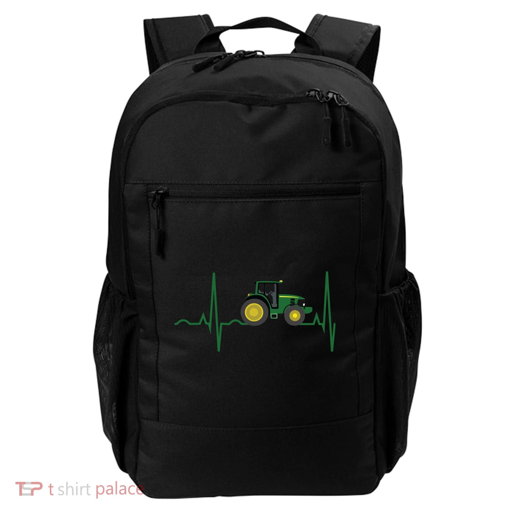 Tractor Heartbeat Shirts Best For Farmers Backpack