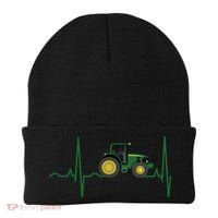 Tractor Heartbeat Shirts Best For Farmers Beanie thumb 0