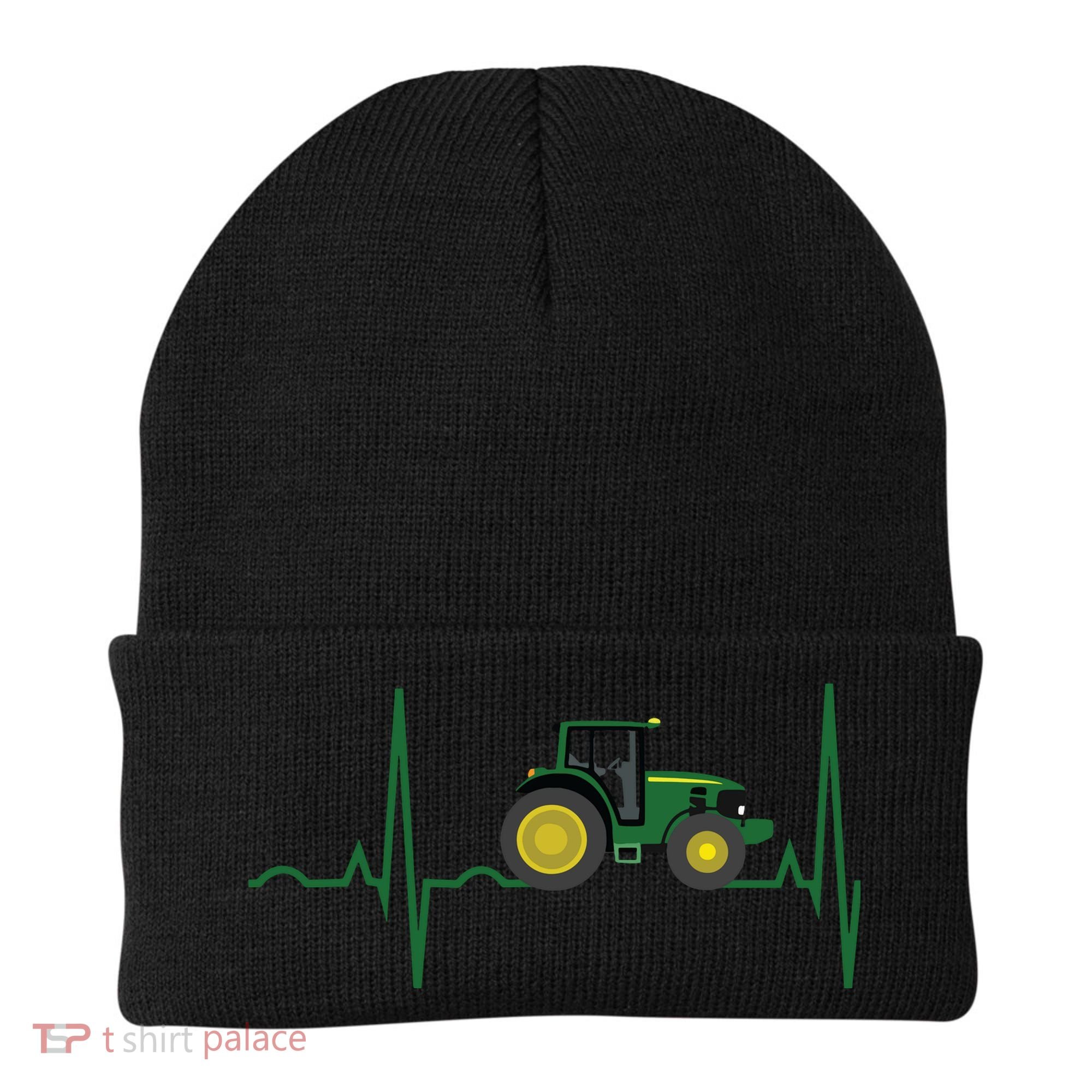 Tractor Heartbeat Shirts Best For Farmers Beanie