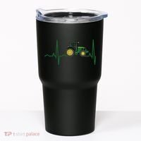 Tractor Heartbeat Shirts Best For Farmers Tumbler thumb 0