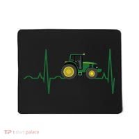 Tractor Heartbeat Shirts Best For Farmers Mousepad thumb 0