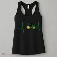 Tractor Heartbeat Shirts Best For Farmers Women's Tank Top thumb 3
