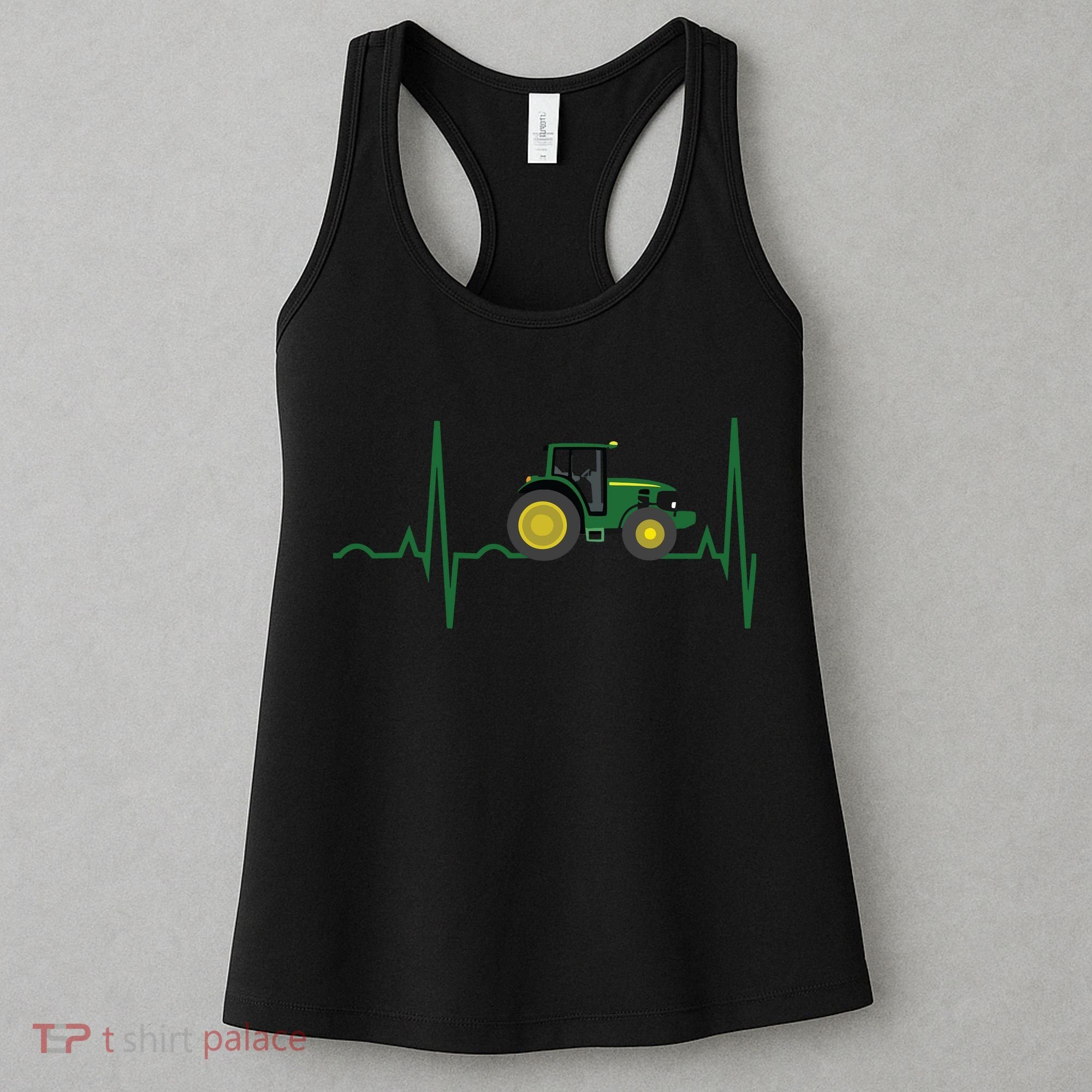 Tractor Heartbeat Shirts Best For Farmers Women's Tank Top