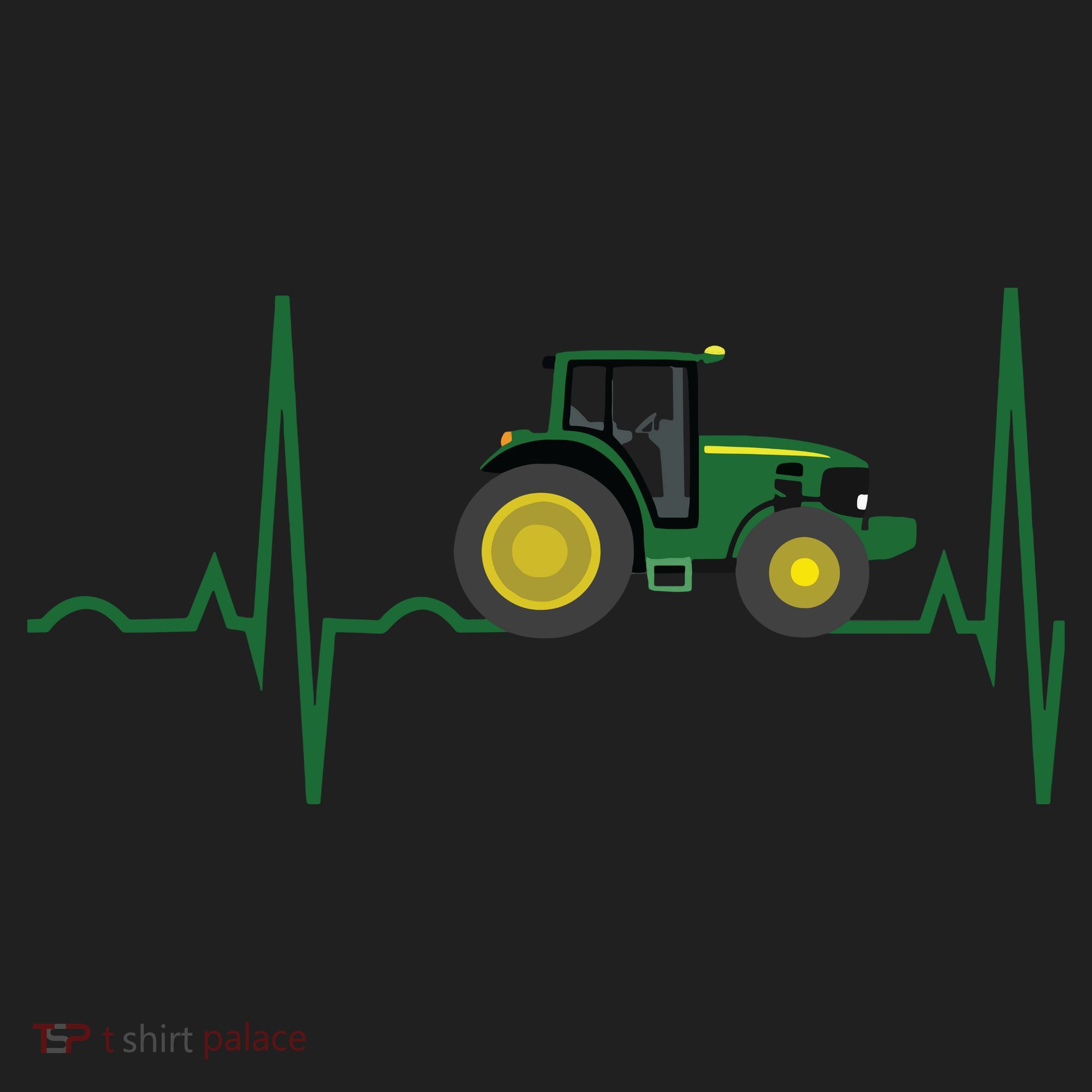 Tractor Heartbeat Shirts Best For Farmers Hat