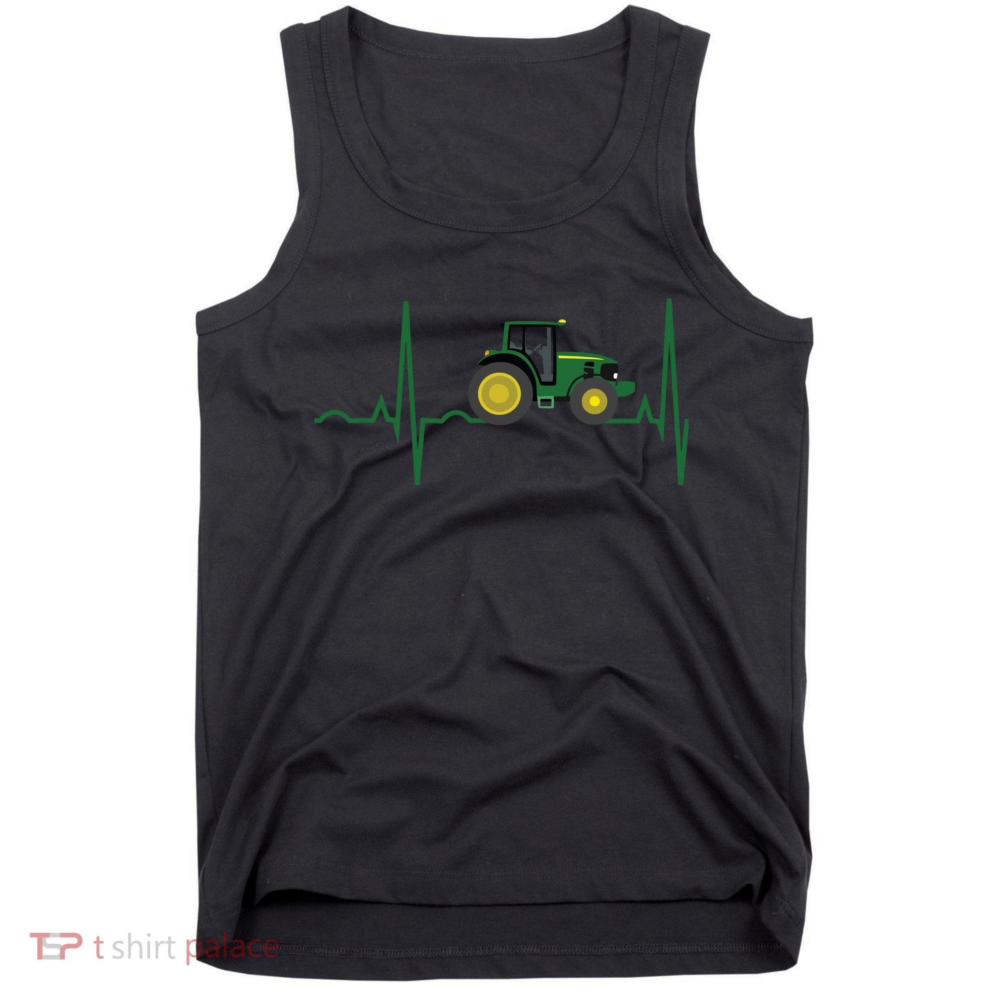 Tractor Heartbeat Shirts Best For Farmers Tank Top