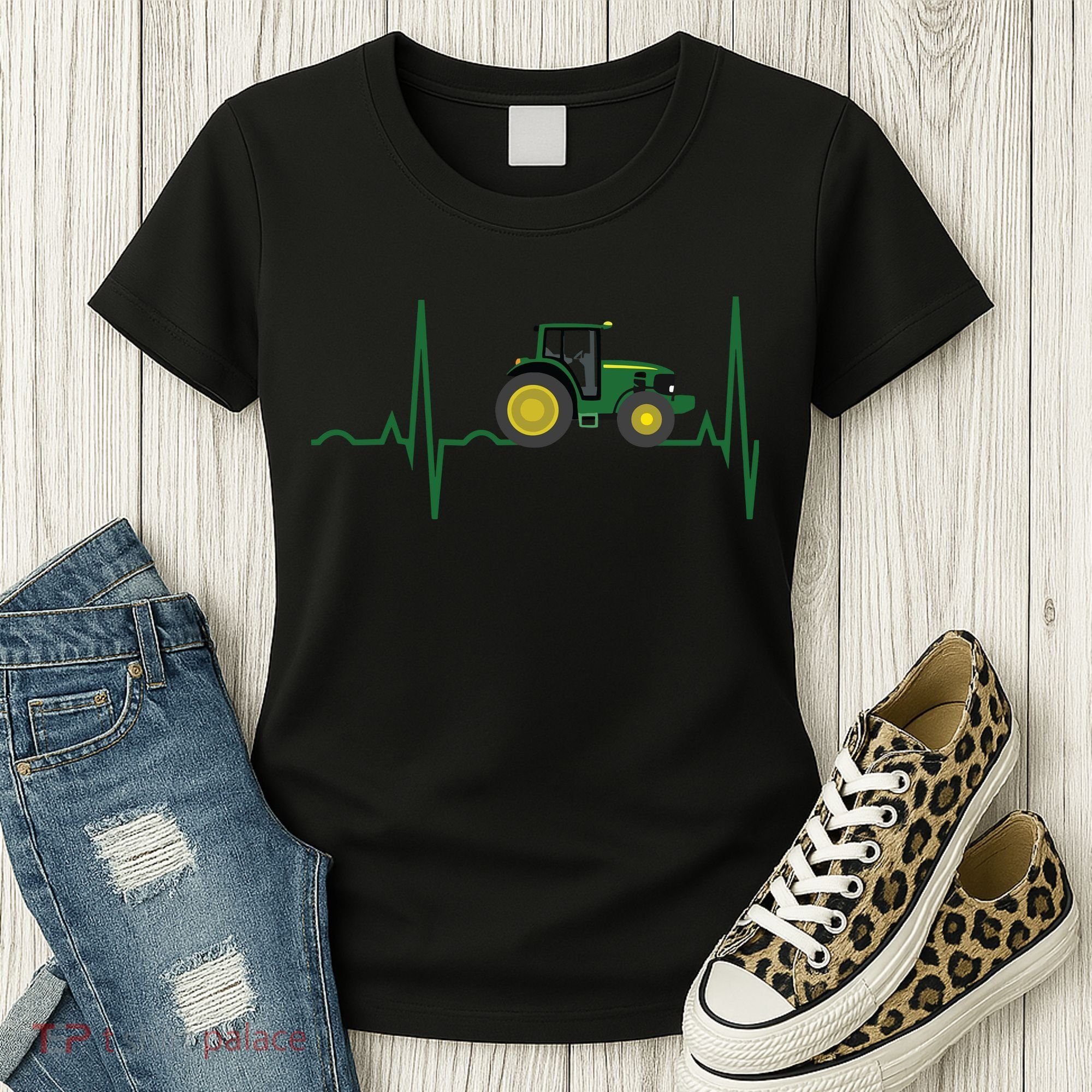 Tractor Heartbeat Shirts Best For Farmers Women's T-Shirt