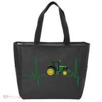 Tractor Heartbeat Shirts Best For Farmers Tote Bag thumb 0