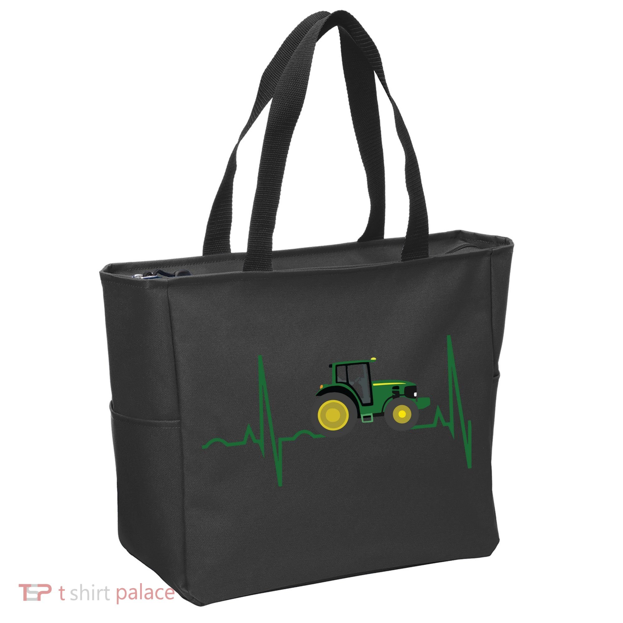 Tractor Heartbeat Shirts Best For Farmers Tote Bag
