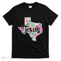 Texas Home State Pride Floral Vintage Texas Retro Flowers T-Shirt thumb 0