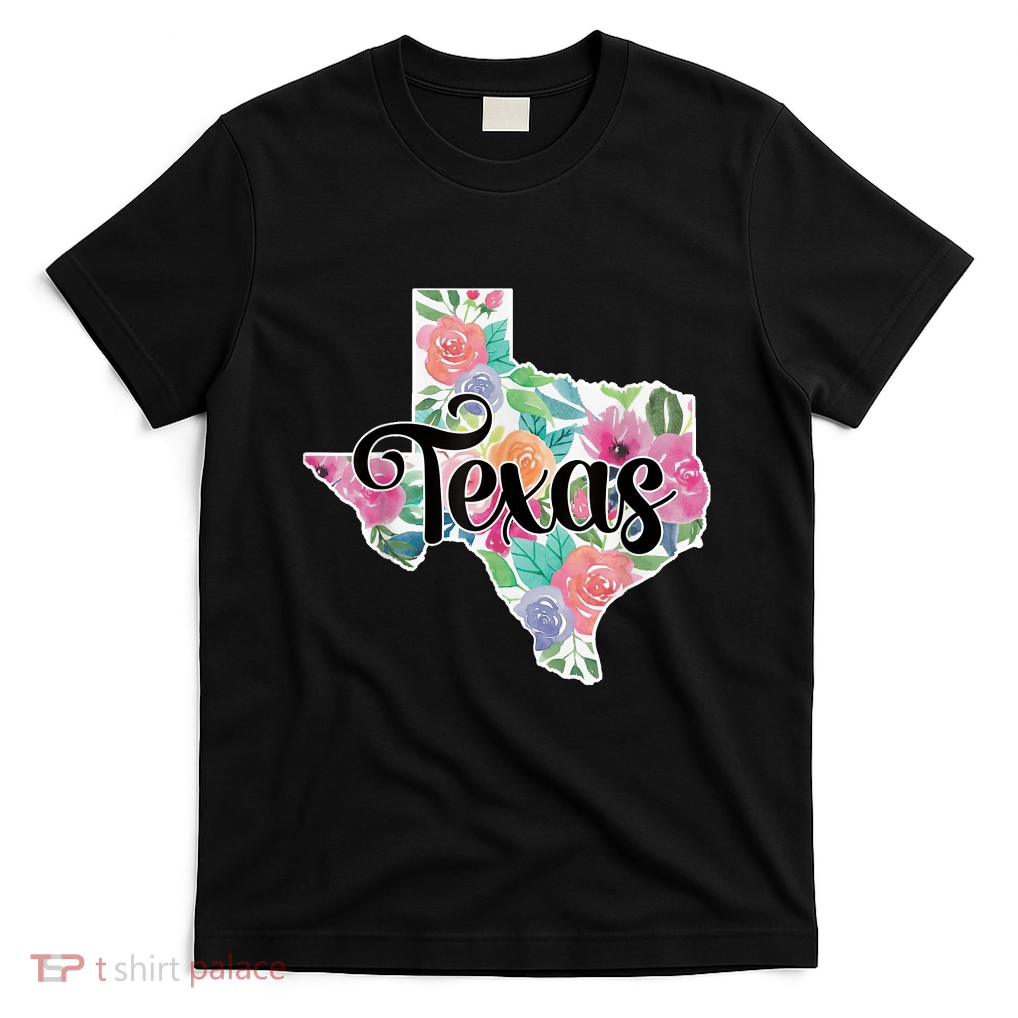 Texas Home State Pride Floral Vintage Texas Retro Flowers T-Shirt
