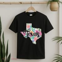 Texas Home State Pride Floral Vintage Texas Retro Flowers T-Shirt thumb 2
