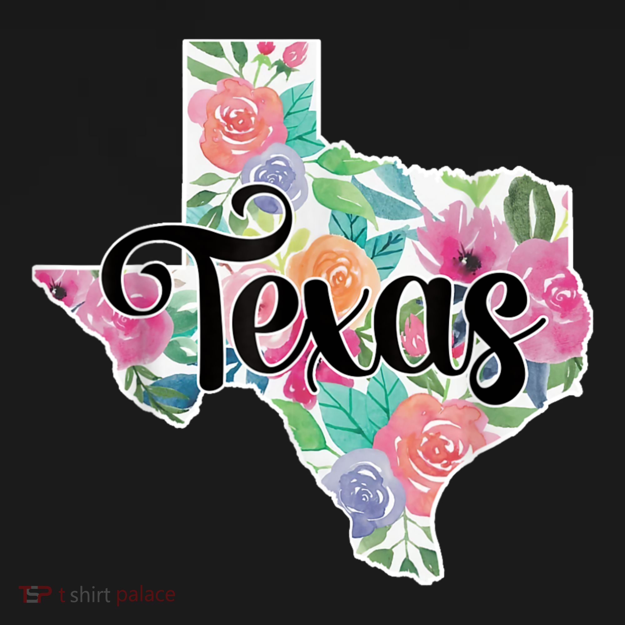 Texas Home State Pride Floral Vintage Texas Retro Flowers T-Shirt