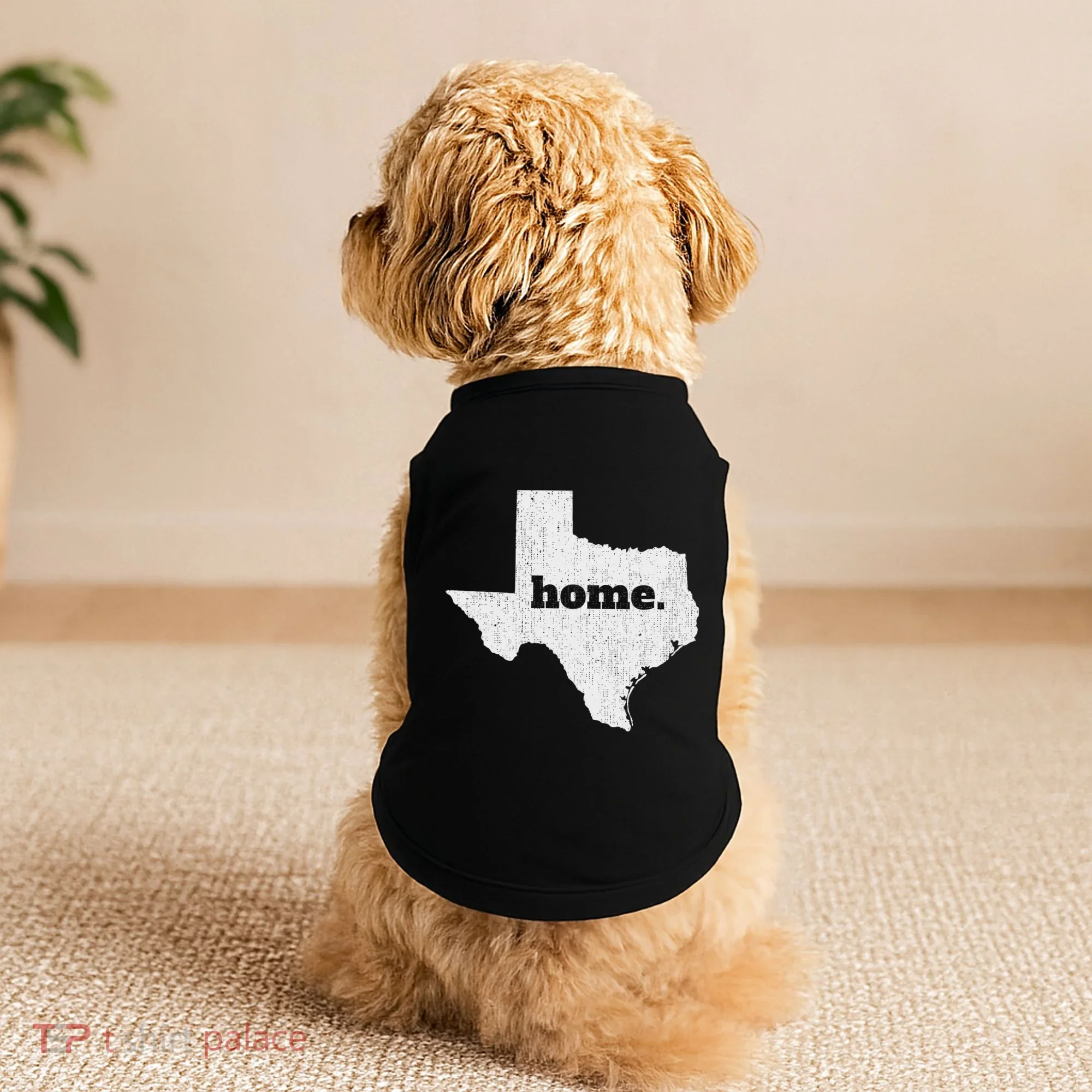Texas Home State Map Pride Doggie Tank