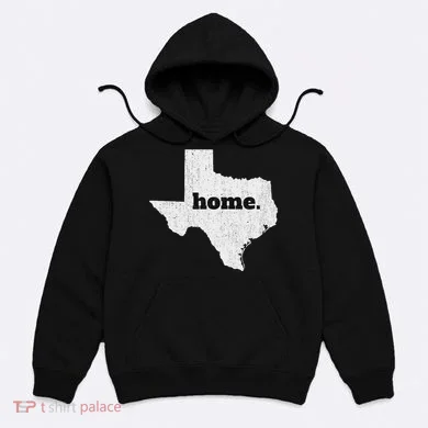 Texas Home State Map Pride Hoodie