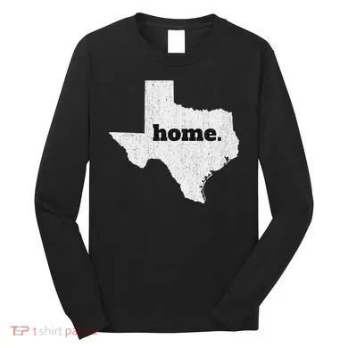 Texas Home State Map Pride Long Sleeve Shirt