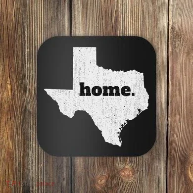 Texas Home State Map Pride Coaster
