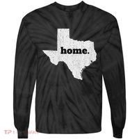 Texas Home State Map Pride Tie-Dye Long Sleeve Shirt thumb 0