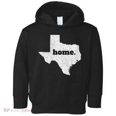 Texas Home State Map Pride Toddler Hoodie