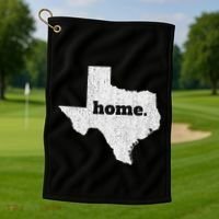 Texas Home State Map Pride Golf Towel thumb 1