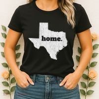 Texas Home State Map Pride Women's T-Shirt thumb 2