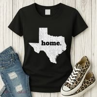 Texas Home State Map Pride Women's T-Shirt thumb 3