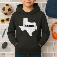 Texas Home State Map Pride Kids Hoodie thumb 2