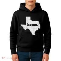 Texas Home State Map Pride Kids Hoodie thumb 4