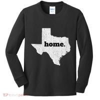 Texas Home State Map Pride Kids Long Sleeve Shirt thumb 0