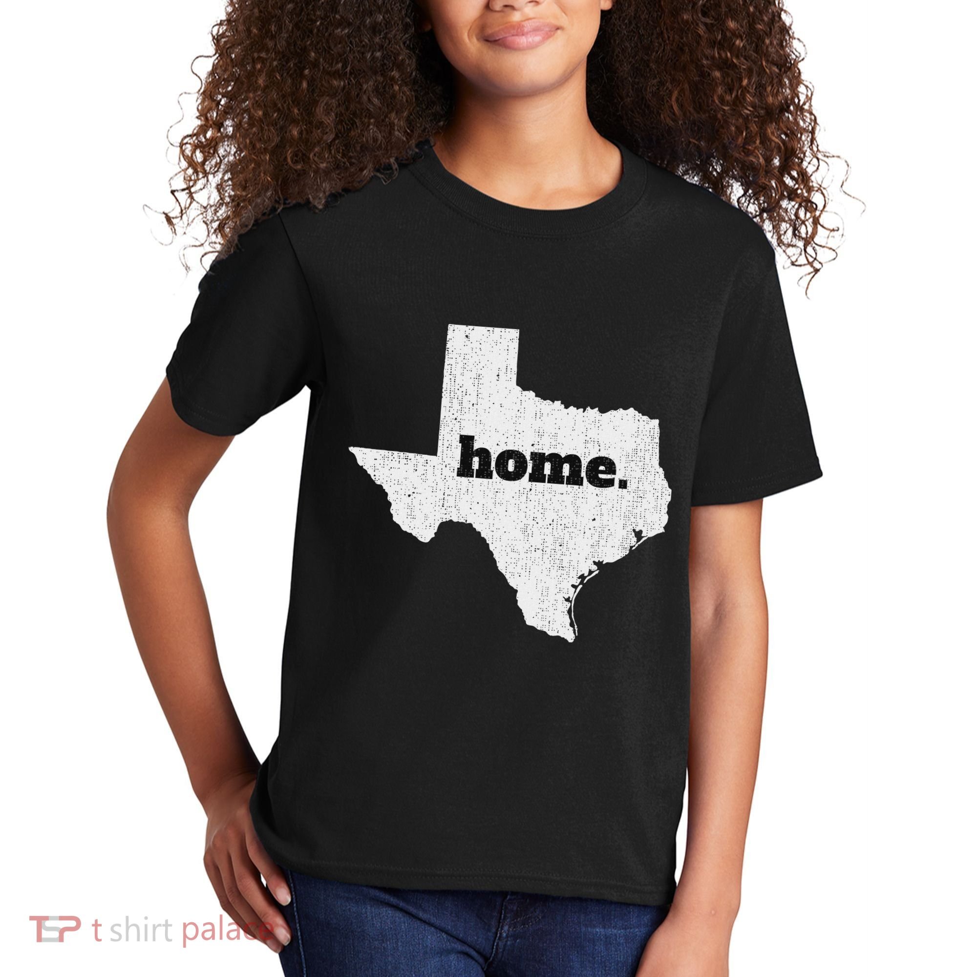 Texas Home State Map Pride Kids T-Shirt