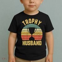 Trophy Husband Shirt Funny For Cool Father Or Dad Toddler T-Shirt thumb 2